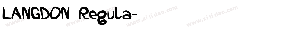 LANGDON Regula字体转换